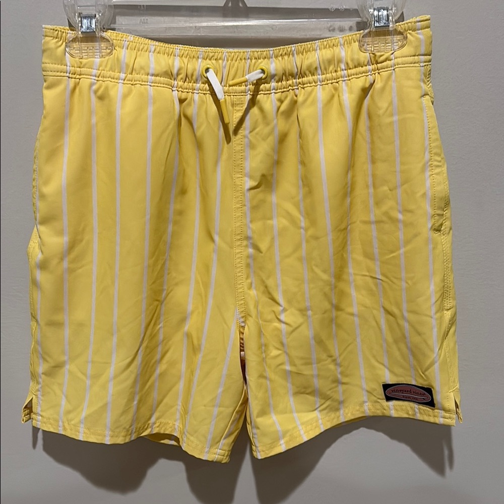 Vineyard Vines Yellow Swim Trunks Quick-Dry Elastic Waist